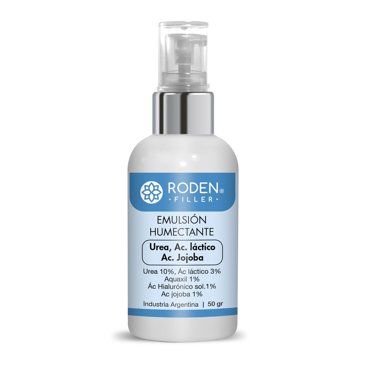 Emulsión humectante urea, ac. láctico, ac. Jojoba