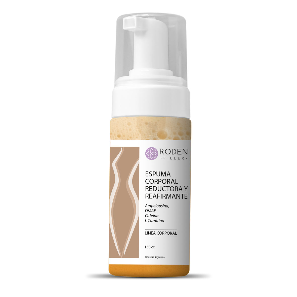 Espuma corporal reductora y reafirmante