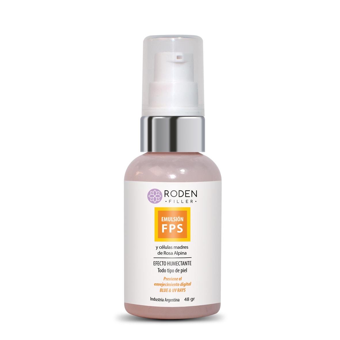 emulsión con fps y células madre de rosa alpina