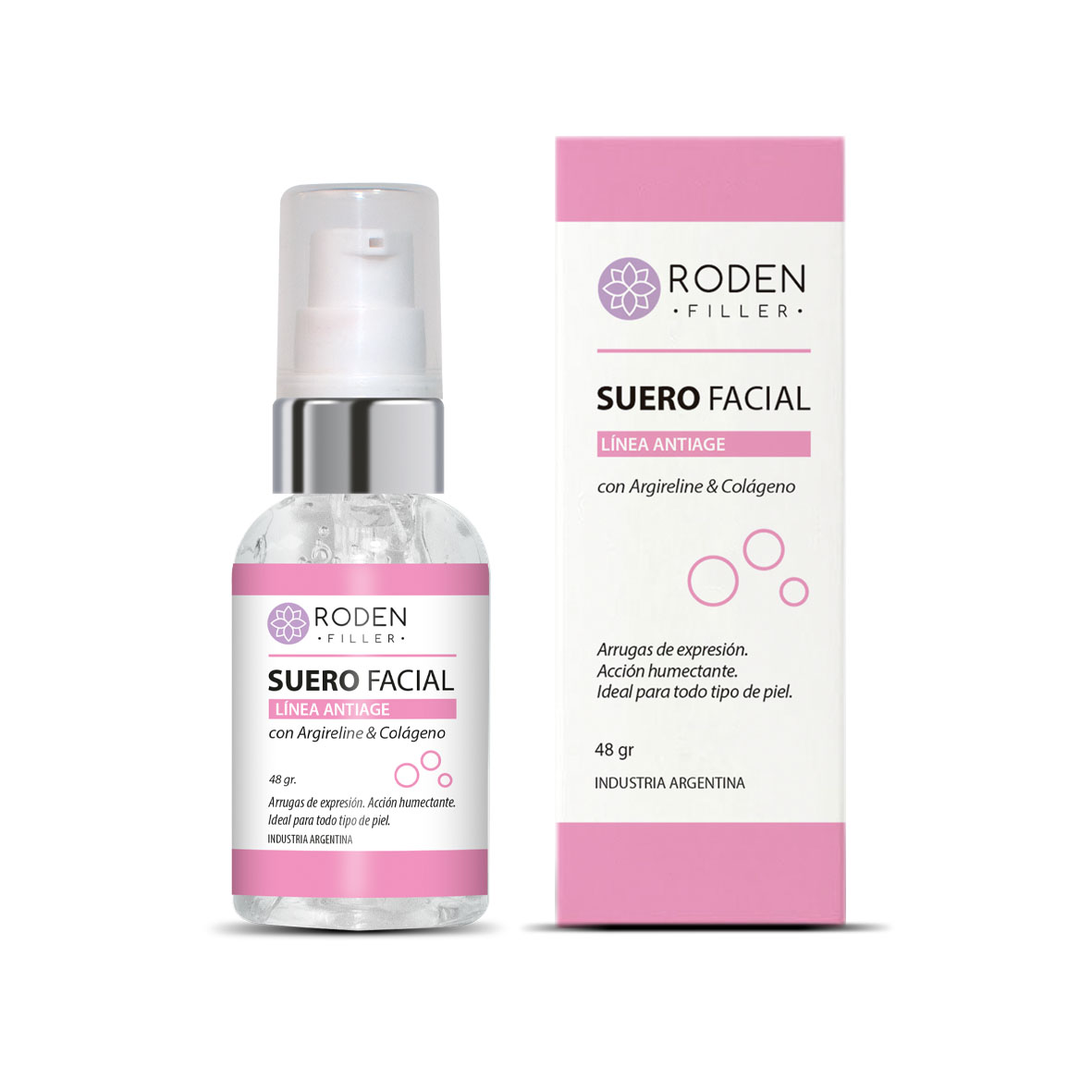 suero facial argireline y colágeno