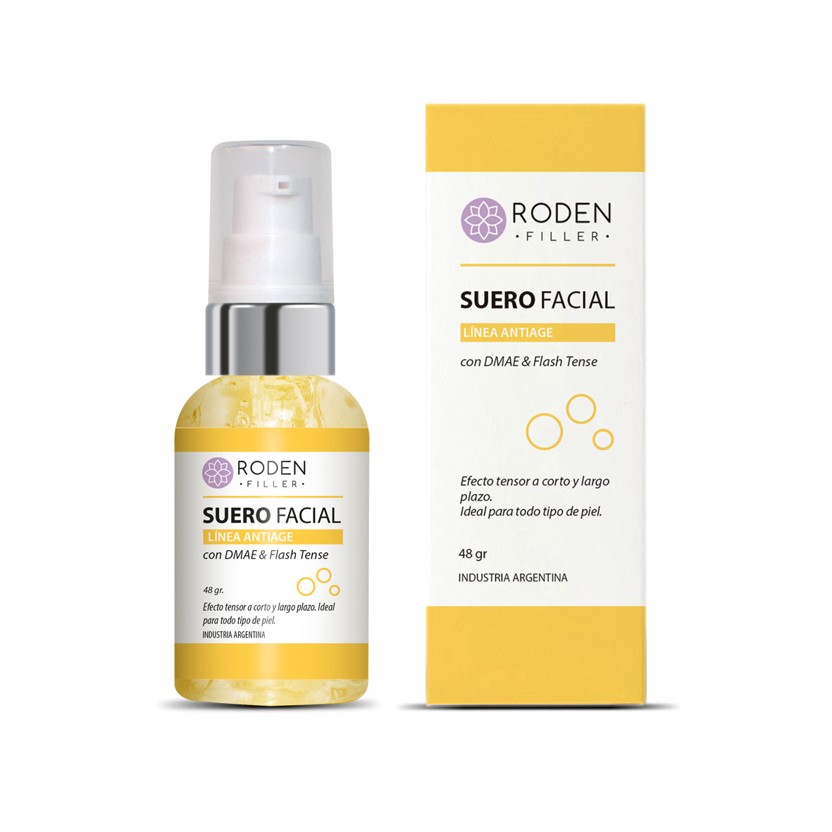 Suero facial dmae y flash tense
