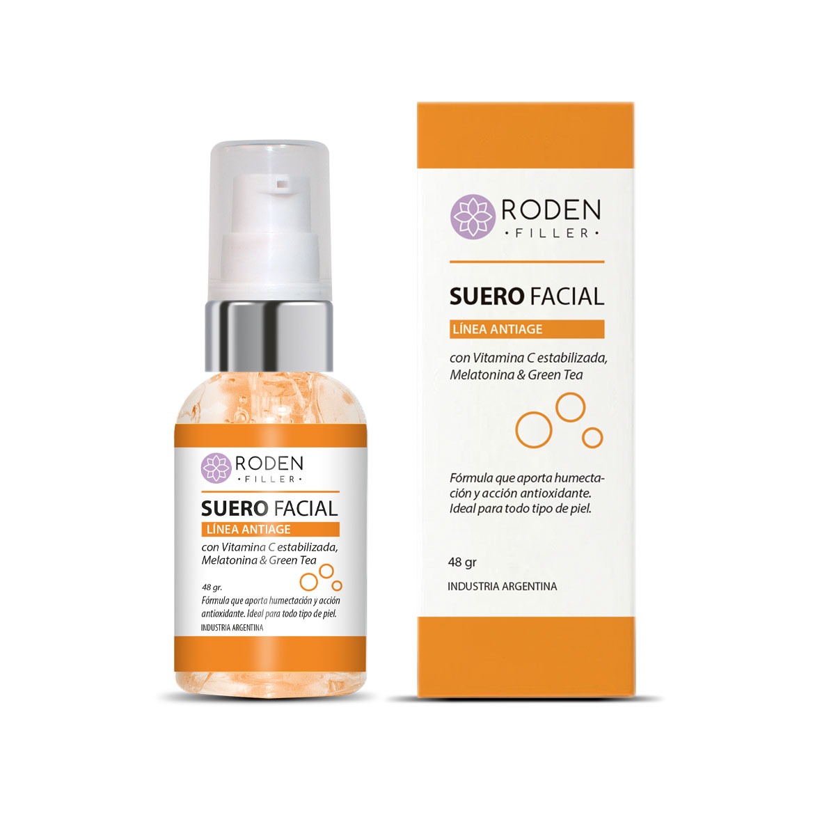 suero facial vit c, melatonina y green tea